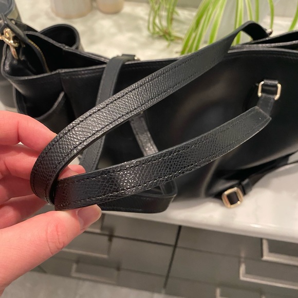 COPY - Gorgeous Coach Diaper Bag, Black Leather
